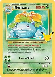 Carte pokemon florizarre cel bs 15