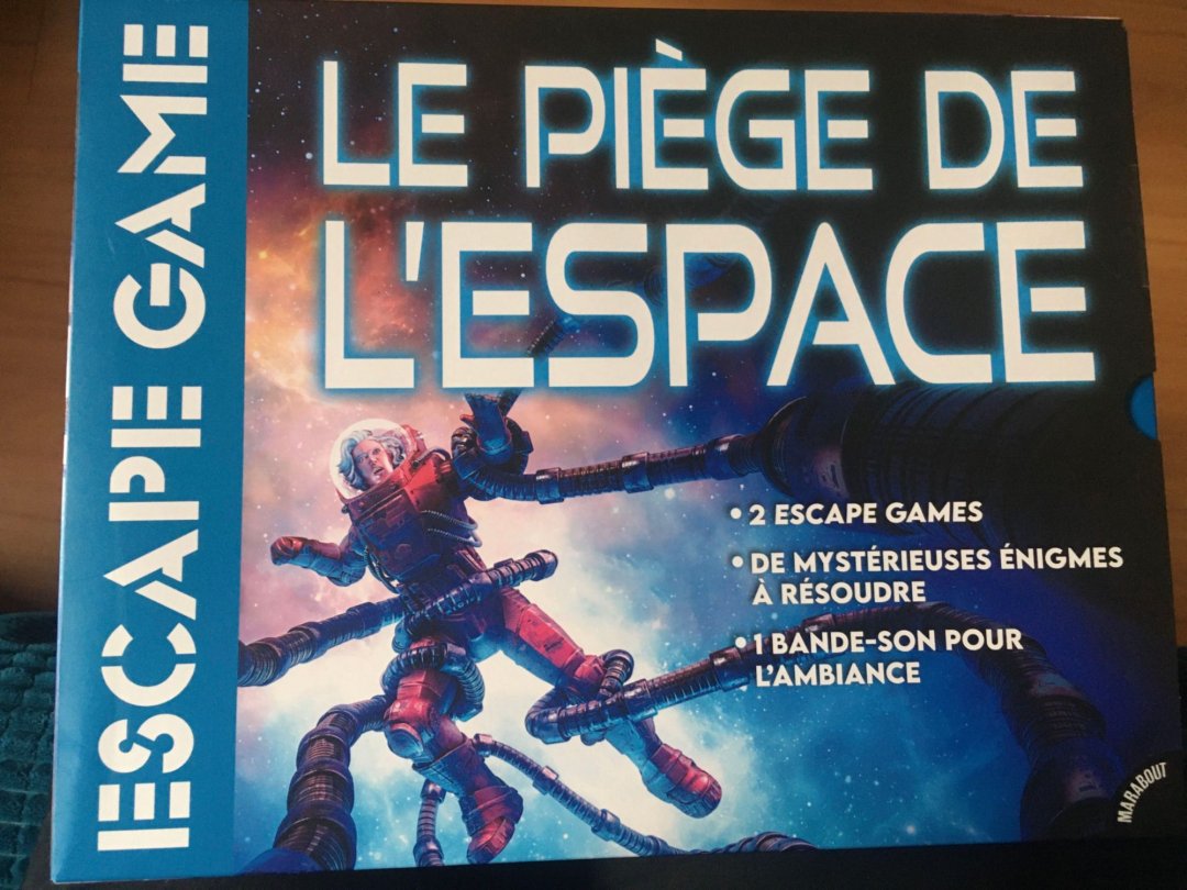 Boite de jeu escape game : le piege de l'espace