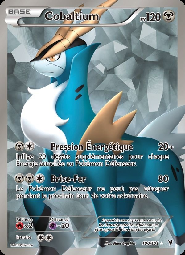 Carte pokemon cobaltium nvi 100/101 normal