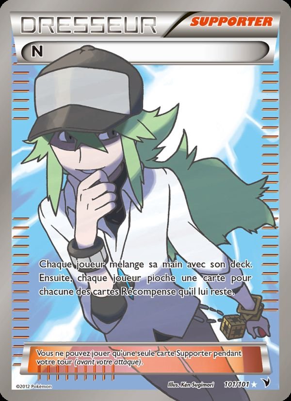Carte pokemon n nvi 101/101 normal
