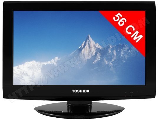 Tv lcd 56 cm 22 pouces "56cms" led 22av733f lcd hd