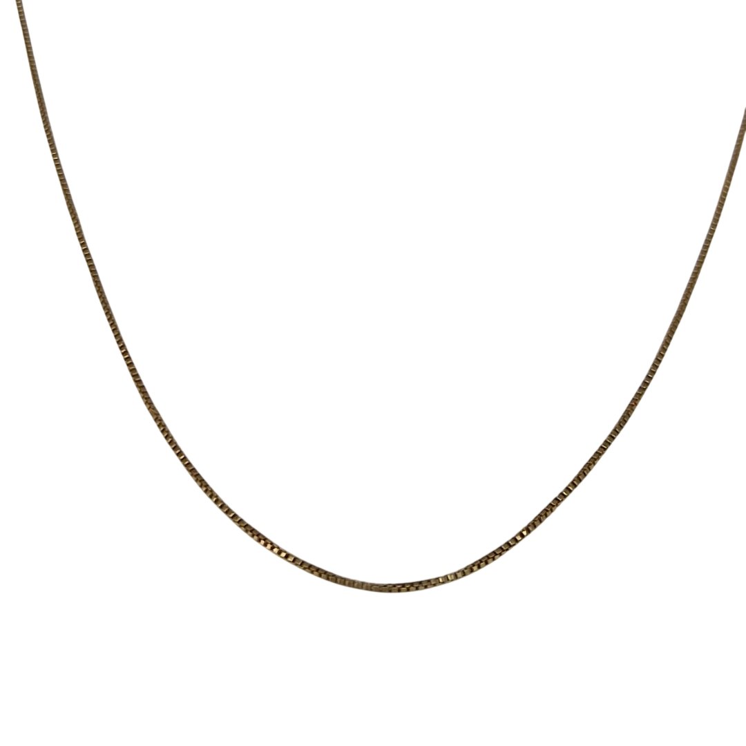 Chaine or jaune maille fine carree