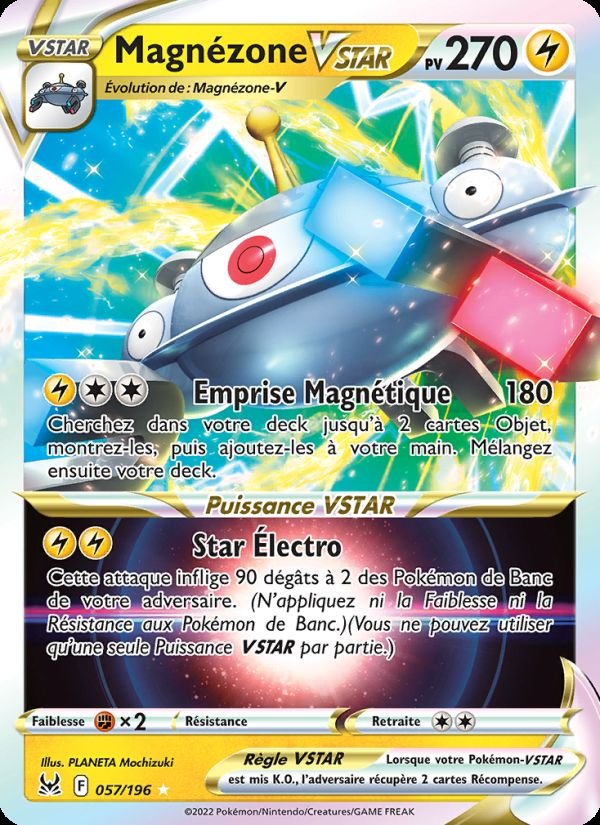 Carte pokemon magnezone vstar lor 057/196 holo