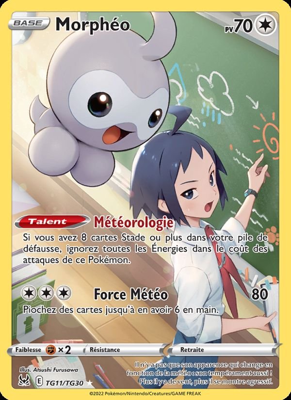 Carte pokemon morpheo lor tg11/196 holo