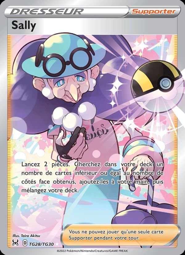 Carte pokemon sally lor tg28/196 holo
