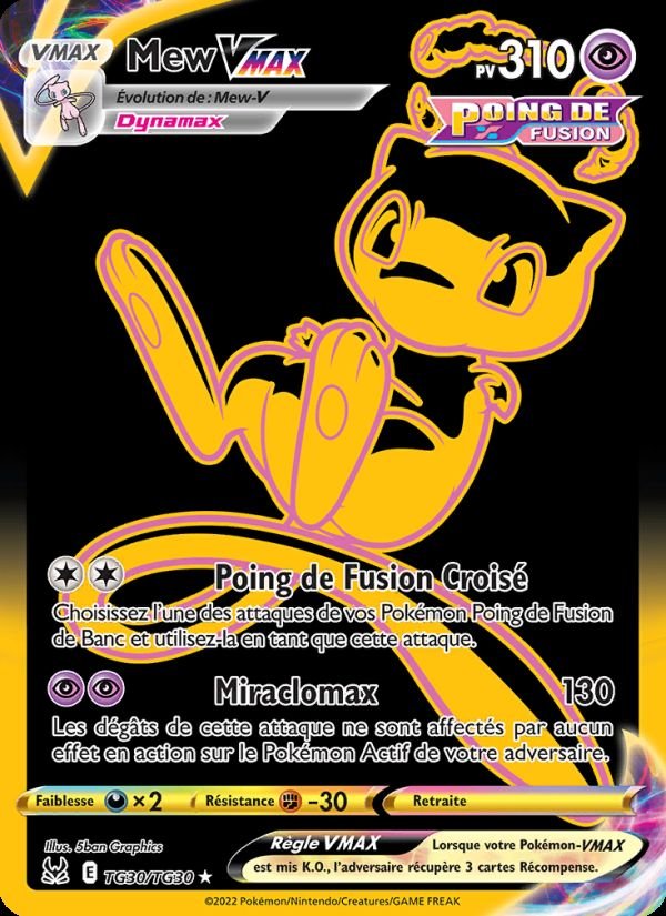 Carte pokemon mew vmax lor tg30/196 holo