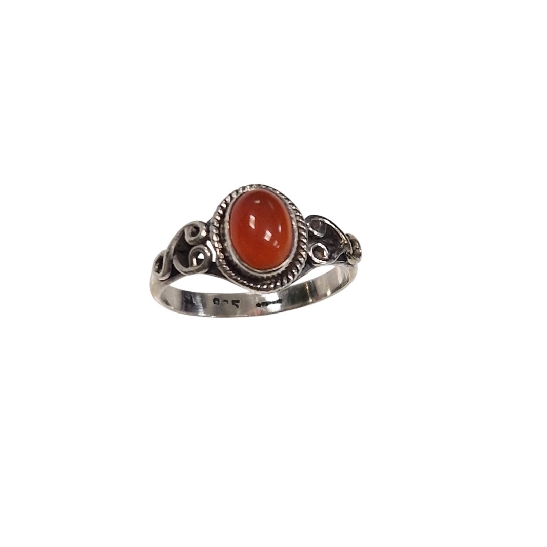 Bague pierre orange