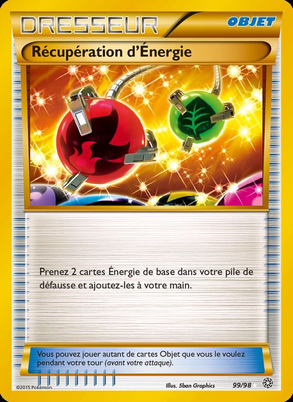 Carte pokemon recuperation d'energie aor 99/98