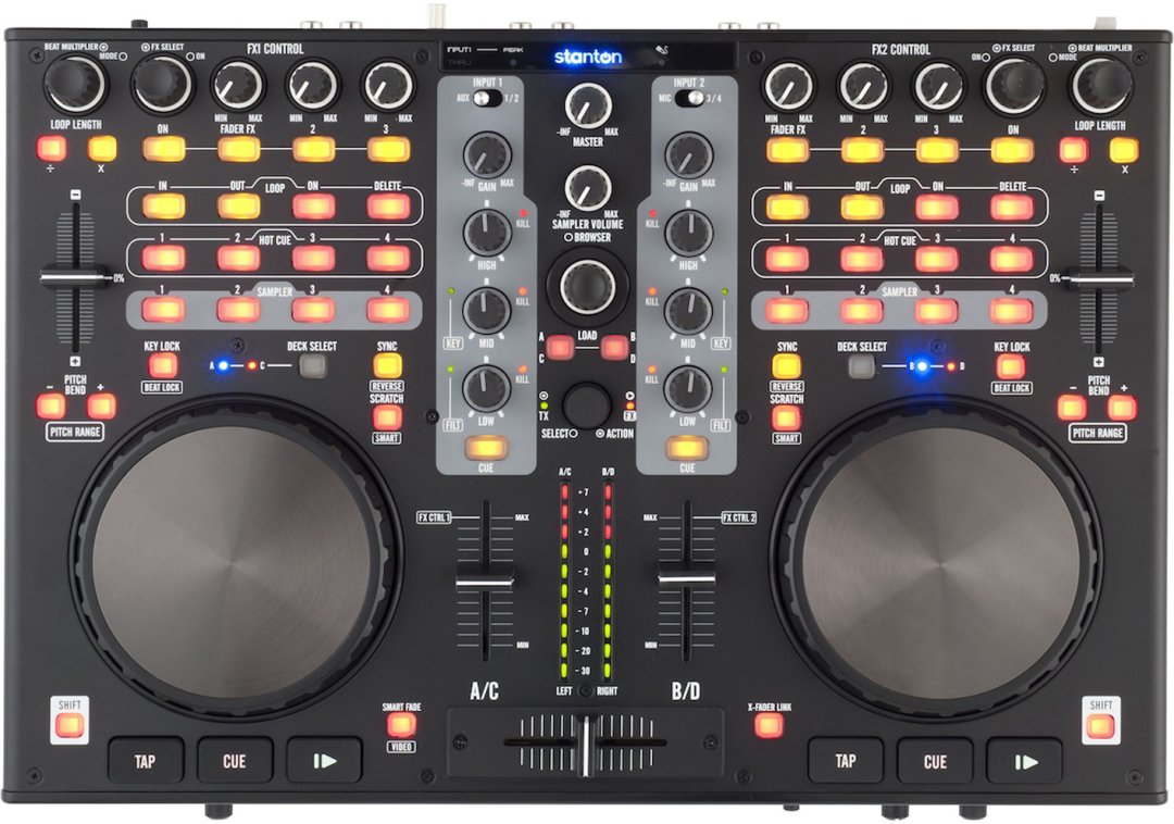 Controleur, mixage, platine djc4