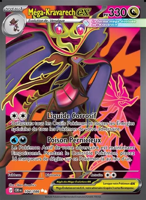 Cartes a collectionner mega kravarech ex (cri 065)