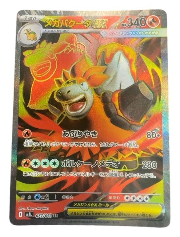 Carte coreenne mega camerupt ex (m1l 077)
