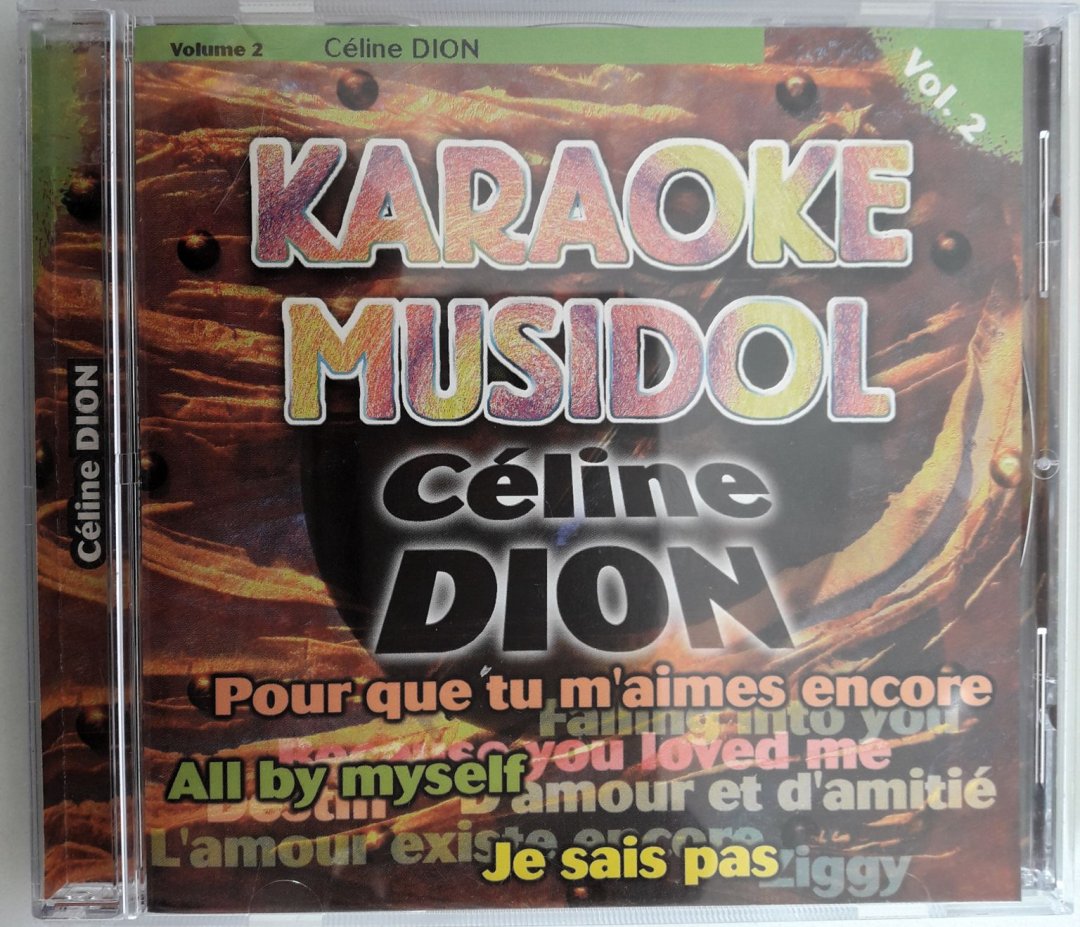 Cd karaoke musidol celine dion vol 2