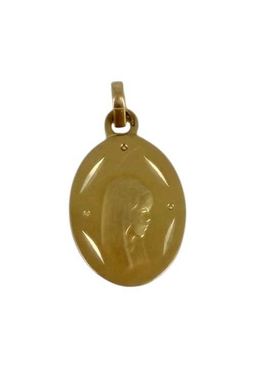 Pendentif jaune vierge
