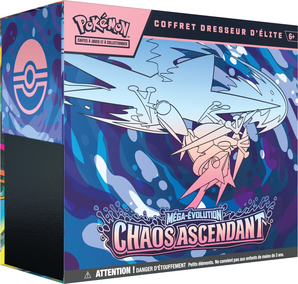 Coffret dresseur d'elite mega evolution me04 : chaos ascendant