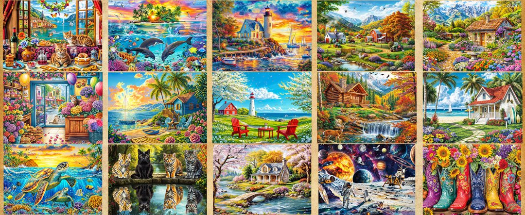 Puzzle 1000 pieces