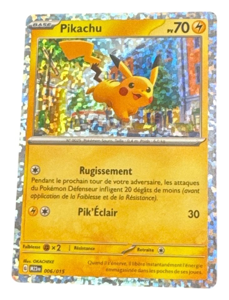 Carte pokemon pikachu 006/015