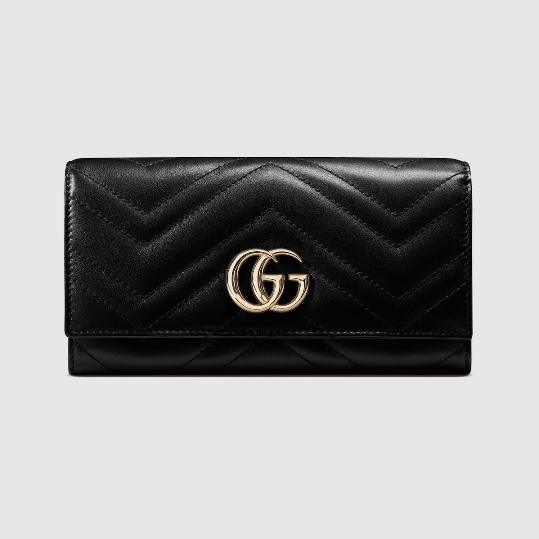 Maroquinerie portefeuille cuir marmont noir