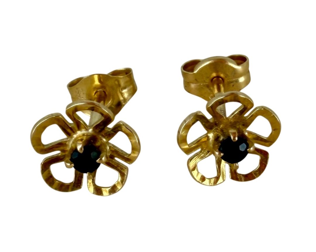Boucles d'oreilles jaune fleurs