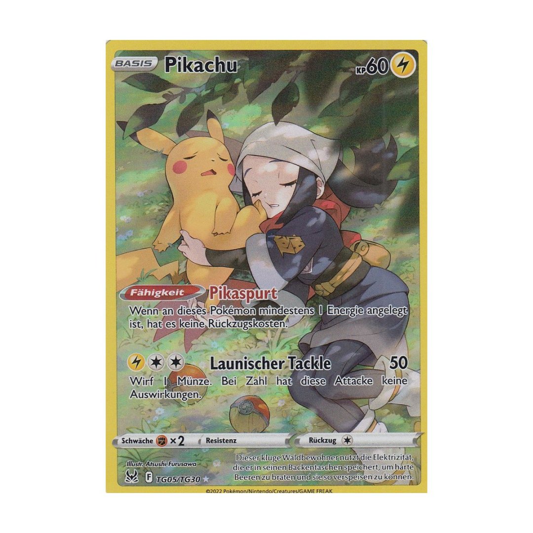 Carte pokemon pikachu v lor tg05/tg30