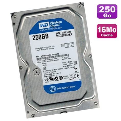 Disque dur hdd sata 250 gb