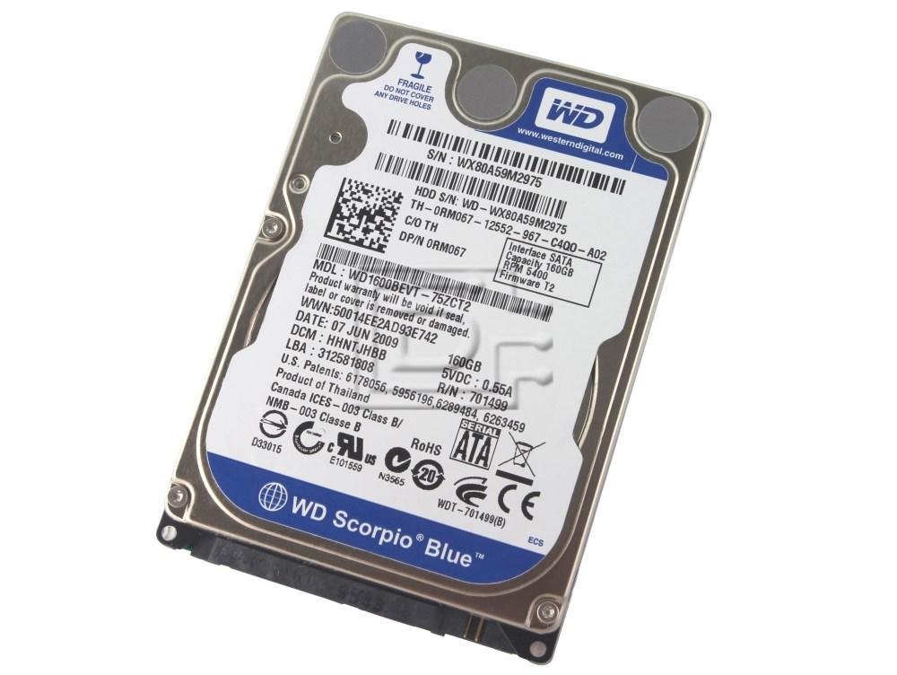 Disque dur hdd 160 gb wd1600bevt