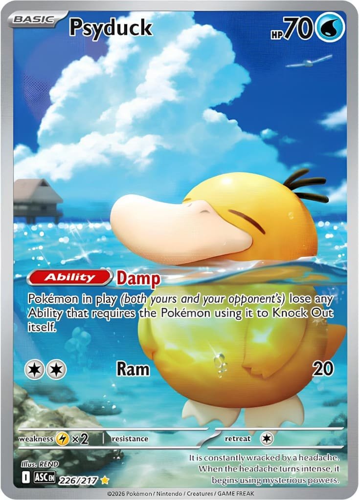 Carte pokemon psykokwak asc 226/217