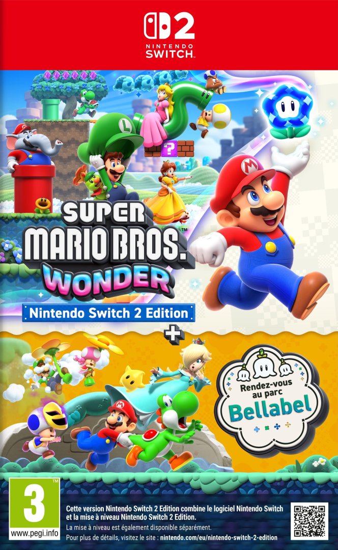 Jeu super mario bros wonder + rendez vous au parc bellabel