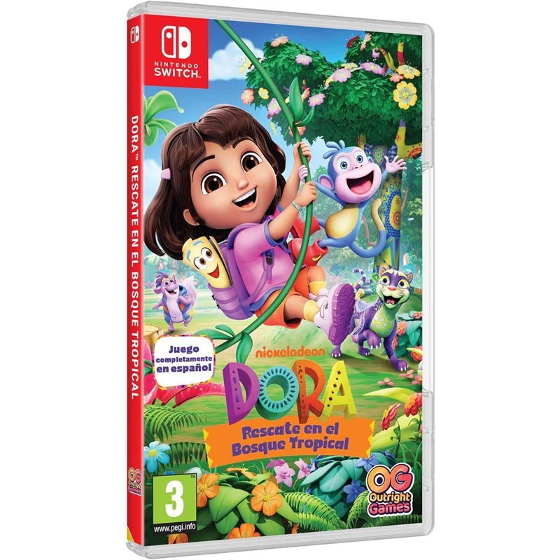 Jeu dora sauvetage en foret tropicale