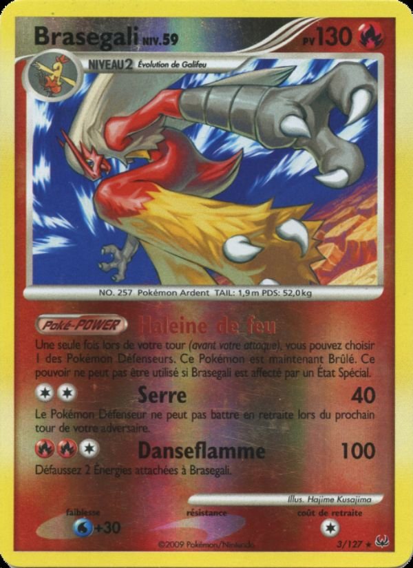Carte pokemon brasegali pl 3/127 reverse