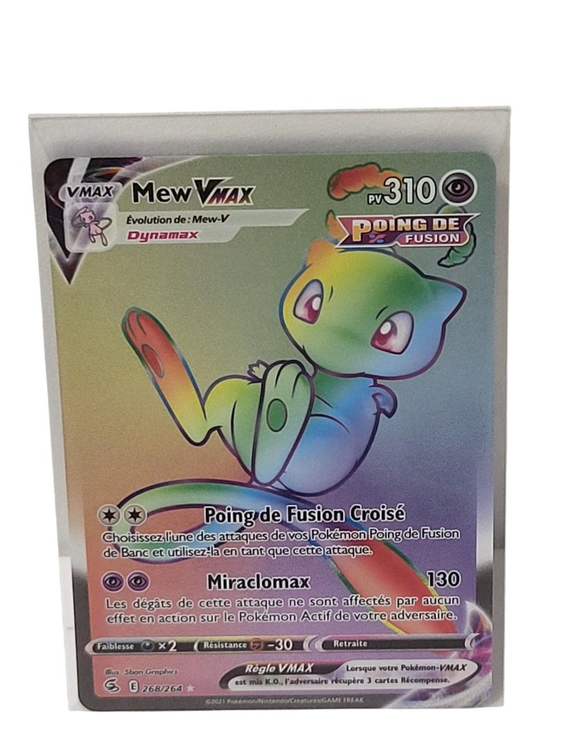 Carte pokemon mew vmax fst 268/264 holo