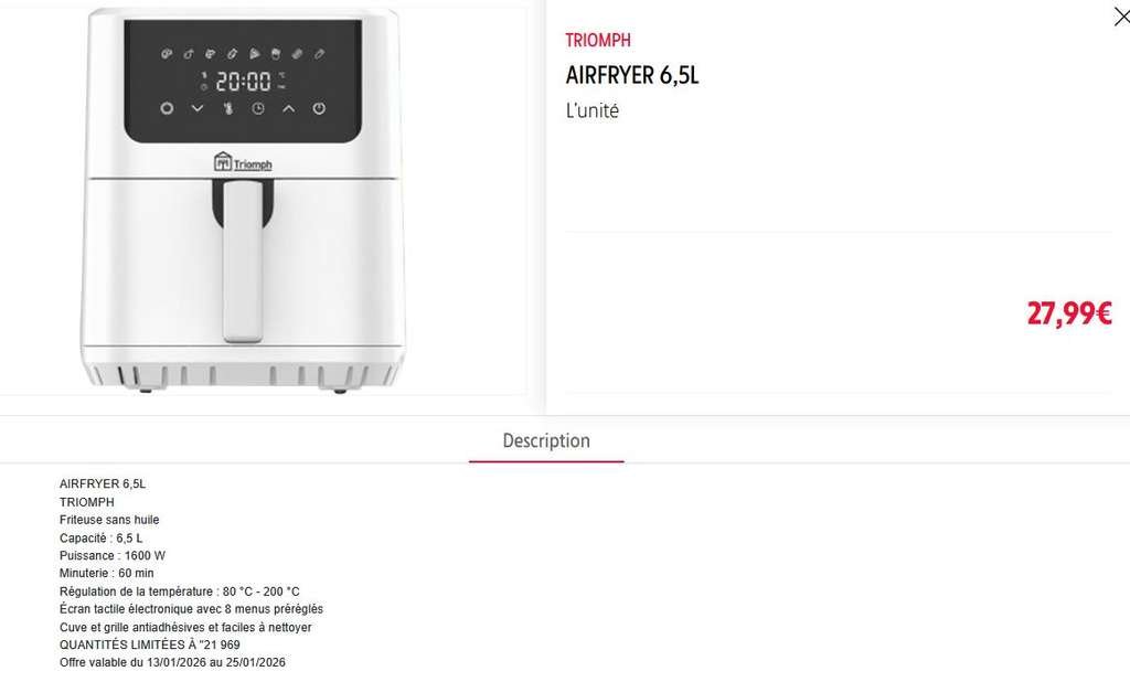 Air fryer cy-6500