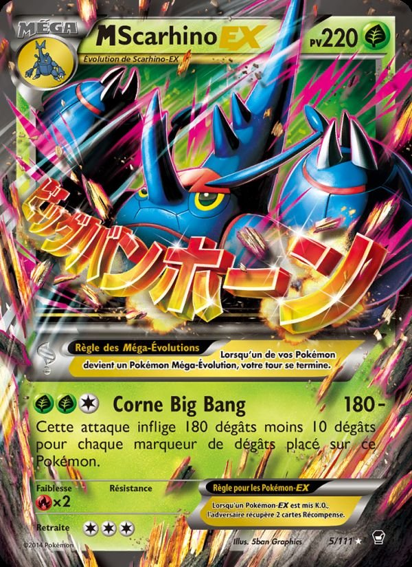 Carte pokemon m-scarhino ex ffi 5/111