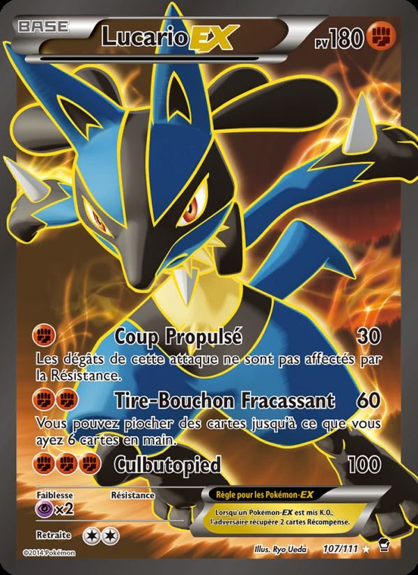 Carte pokemon lucario ex ffi 107/111