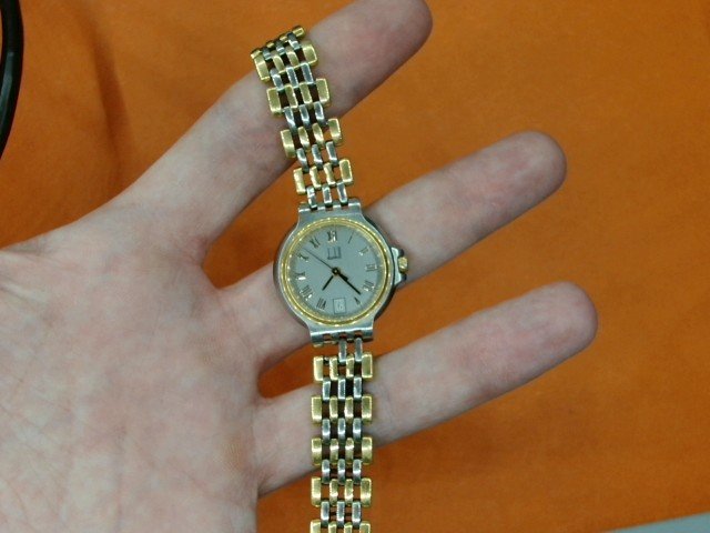 Montre femme bicolore