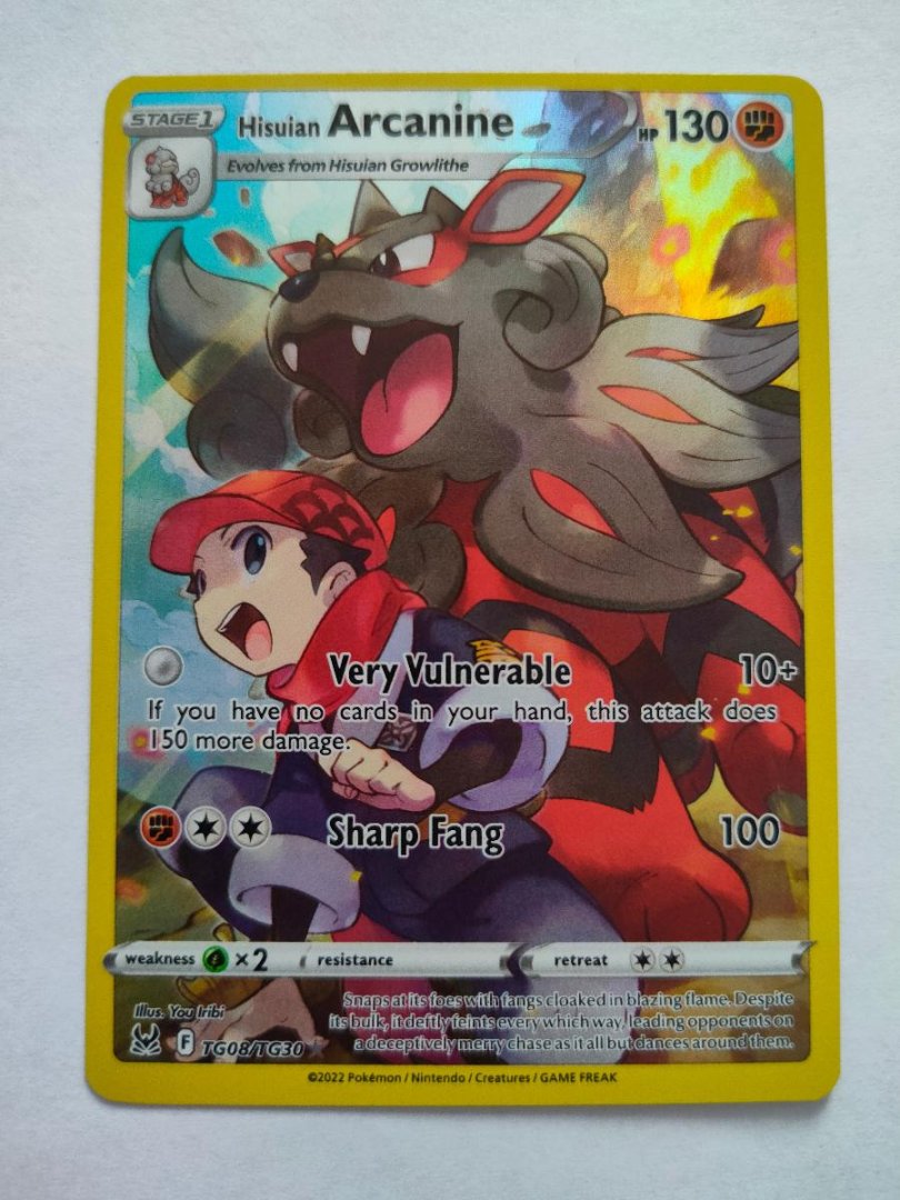Cartes a collectionner arcanin de hisui lor tg08