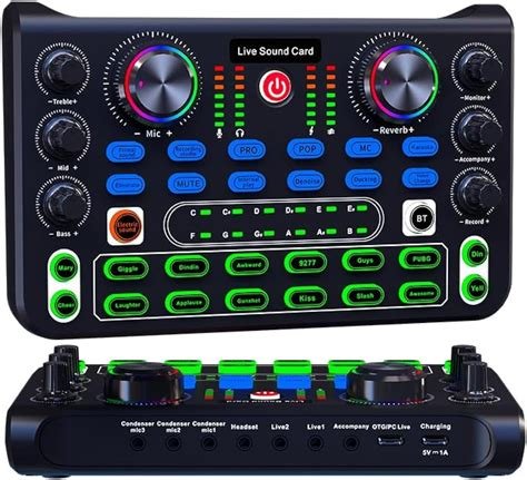 Carte d effets sonor audio mixer usb-c