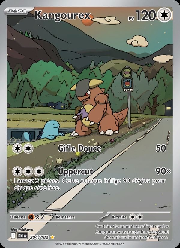 Carte pokemon kangourex dri 204/182 normal