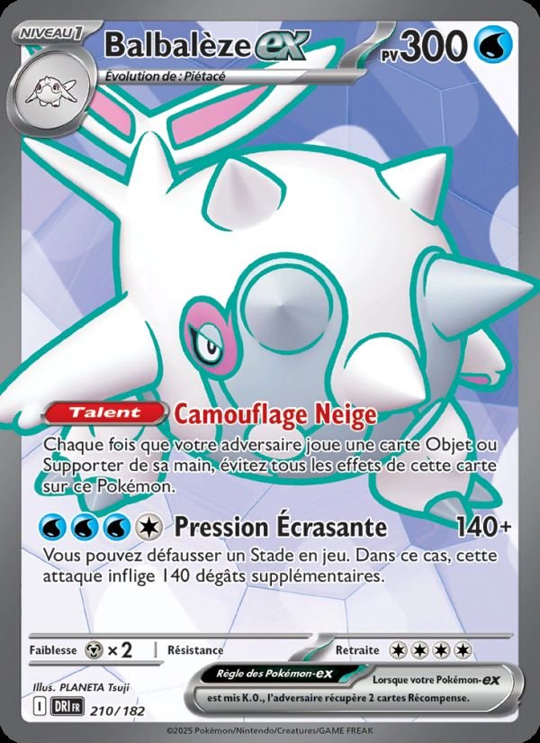 Carte pokemon balbaleze-ex dri 210/182 normal