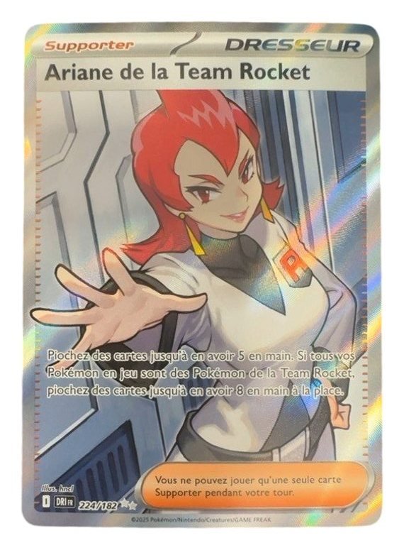 Carte pokemon ariane de la team rocket dri 224/182 normal