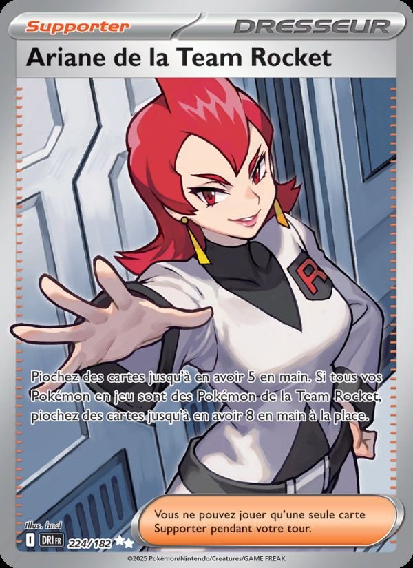 Carte pokemon ariane de la team rocket dri 224/182 normal