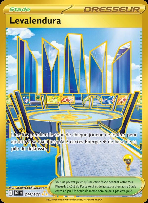 Carte pokemon levalendura dri 244/182 normal