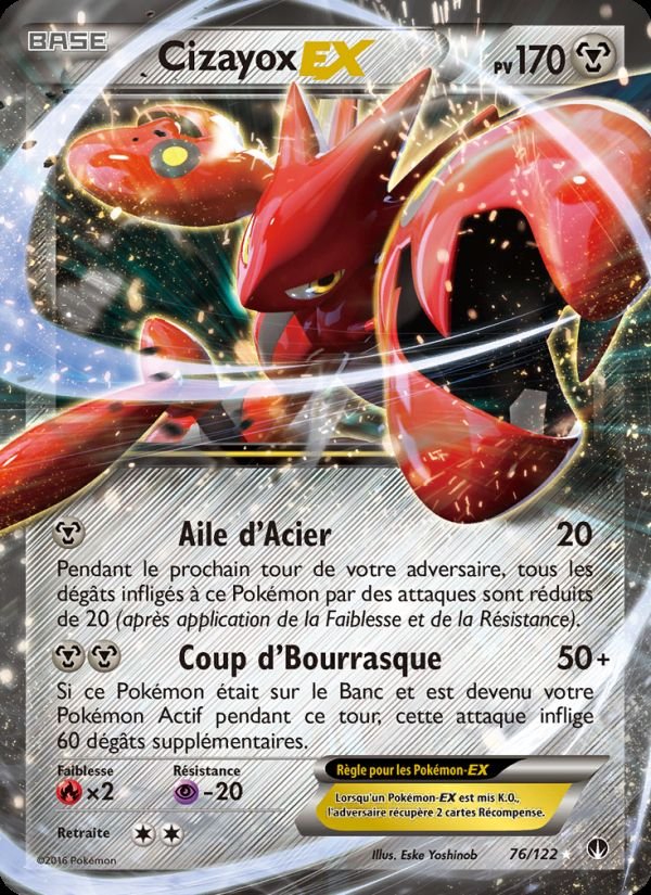 Carte pokemon cizayox ex bkp 76/122