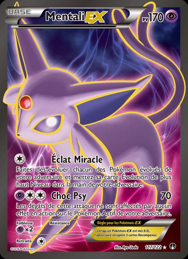 Carte pokemon mentali ex bkp 117/122