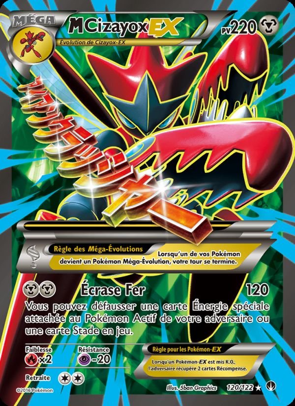 Carte pokemon m-cizayox ex bkp 120/122