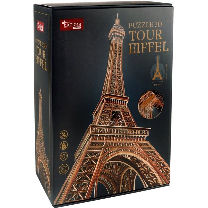 Puzzle 3d tour eiffel