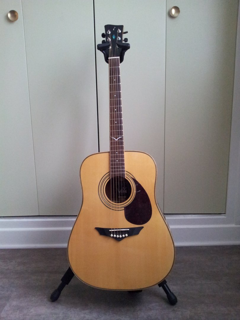 Guitare acoustique folk v-10