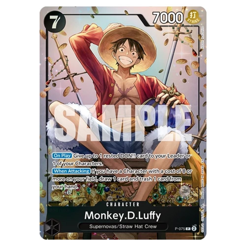 Cartes a collectionner monkey.d.luffy (p-075) (v.2)