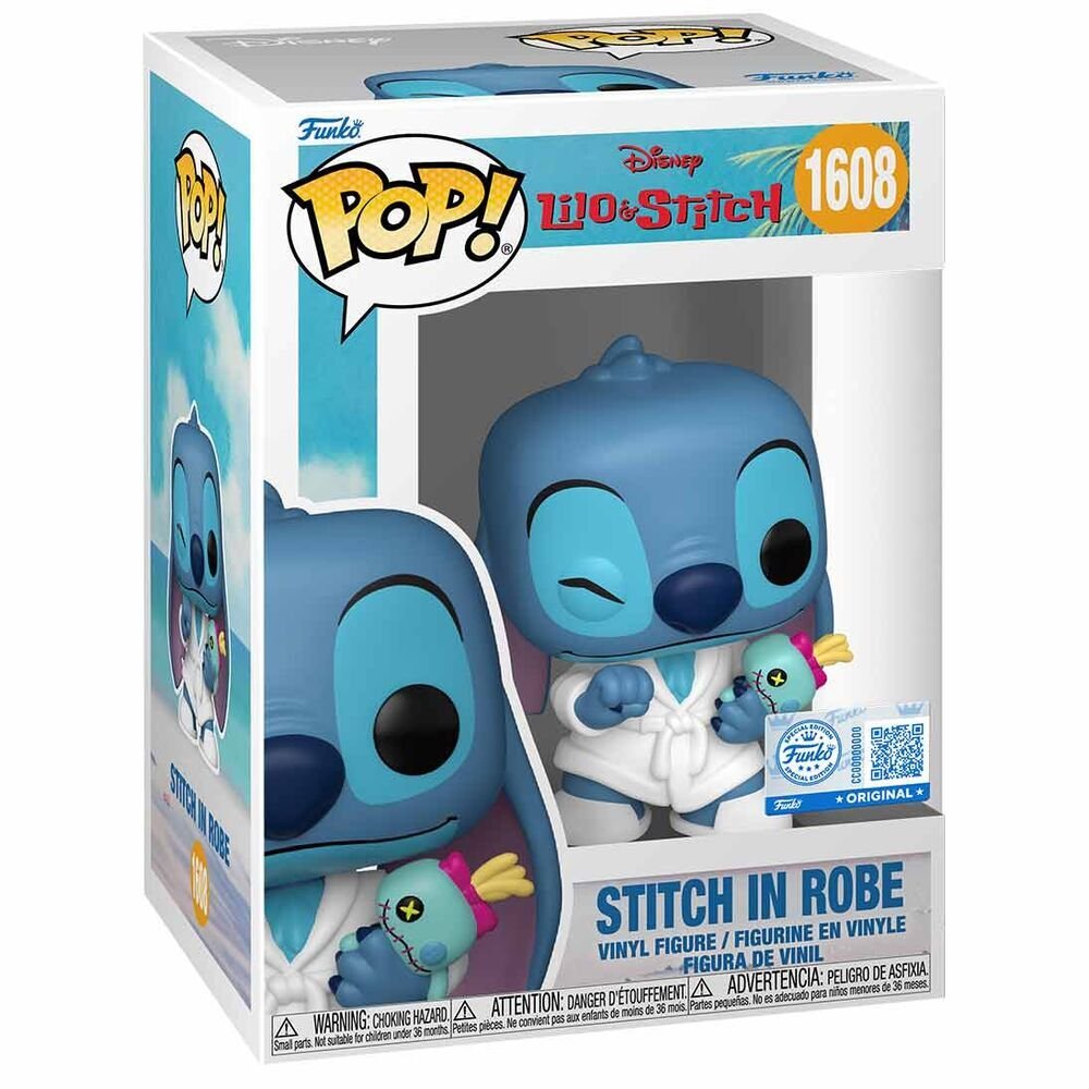 Figurine pop disney 1608 - stich robe de chambre