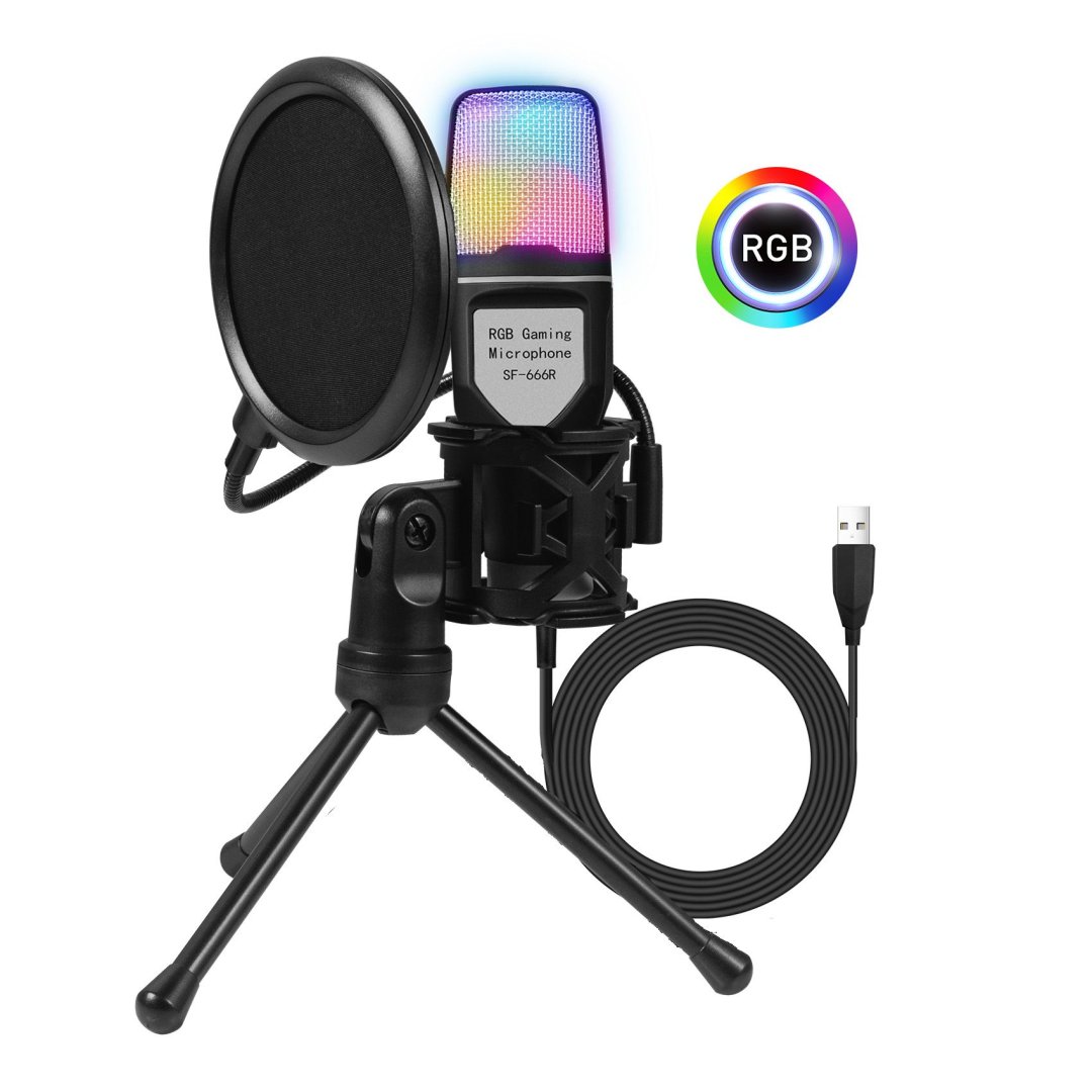 Micro rgb microphone gaming