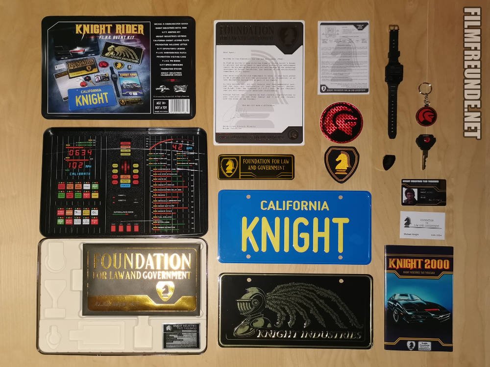 Coffret collector knight rider f.l.a.g agent kit